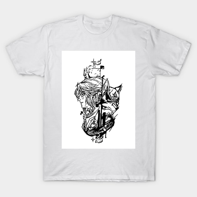 Zelda tattoo design T-Shirt by CathyGraphics